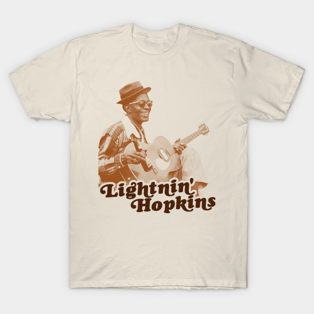 Retro Lightnin Hopkins Sepia Tribute Lightnin Hopkins TShirt TeePublic